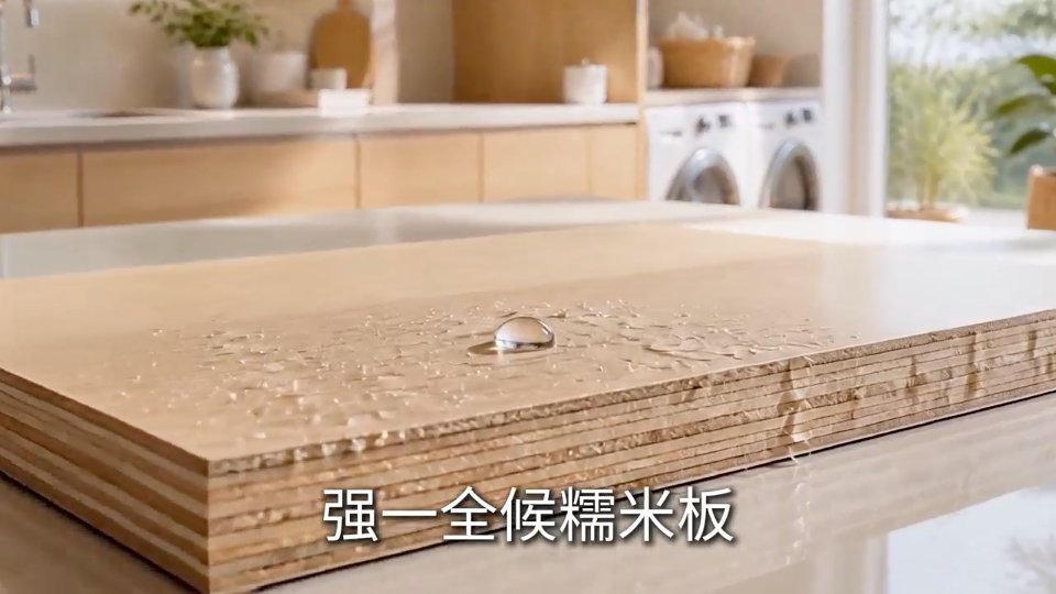 水分と板材の構造の映像